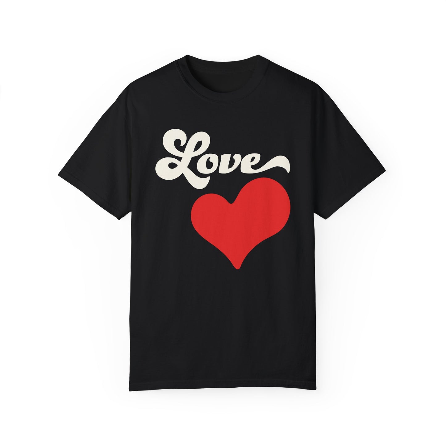 Love Valentine's Day Black T-Shirt