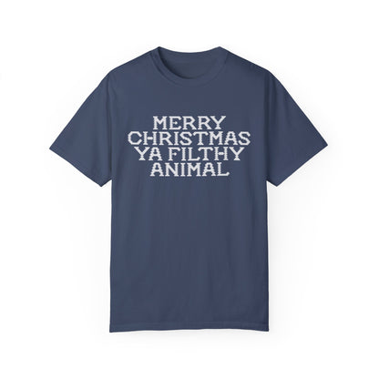 Merry Christmas Ya Filthy Animal Midnight T-Shirt