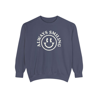 Always Smiling Blue Jean Sweatshirt